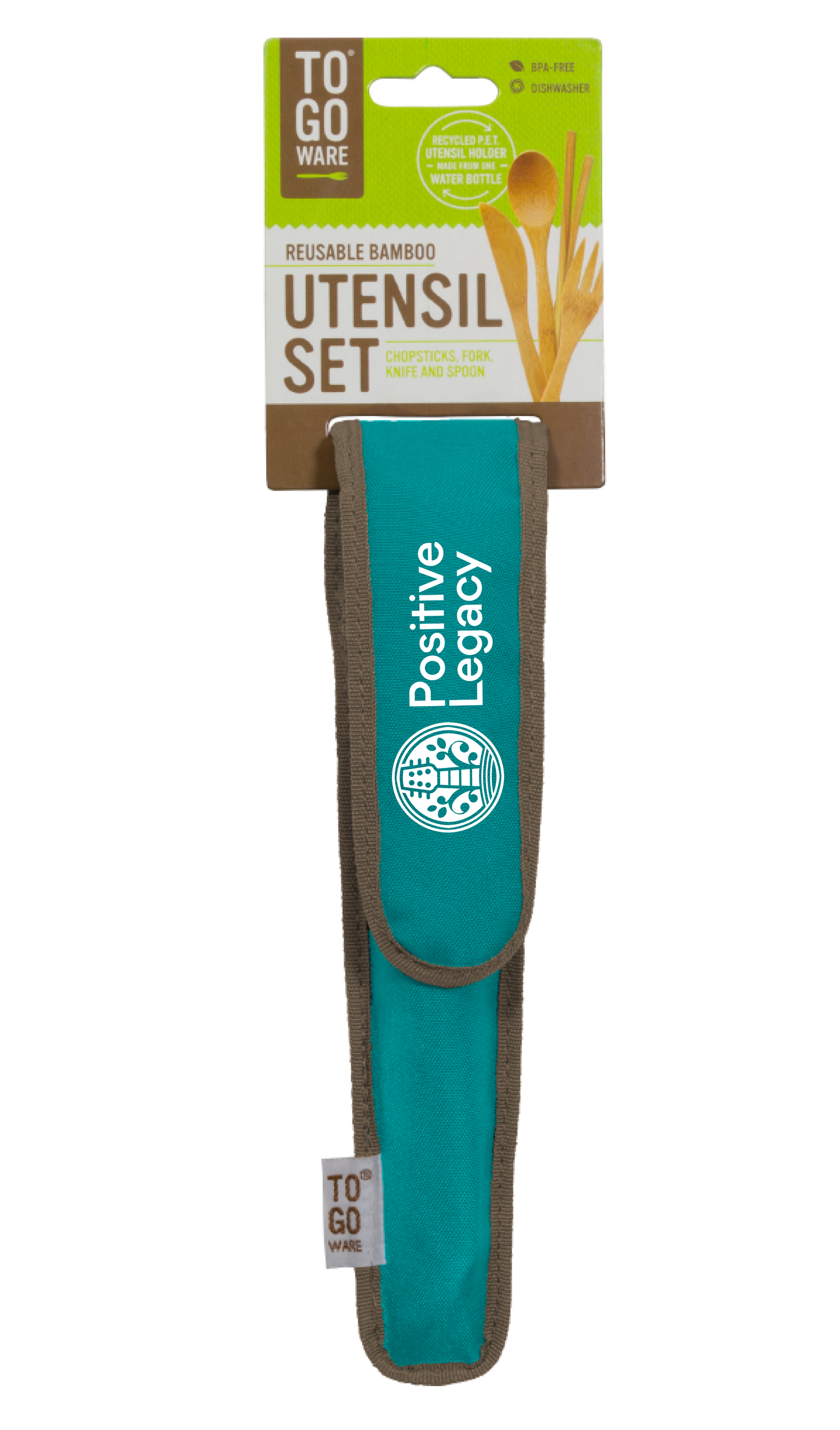 Eco-Friendly Reusable Utensil Set - Agave/Turquoise