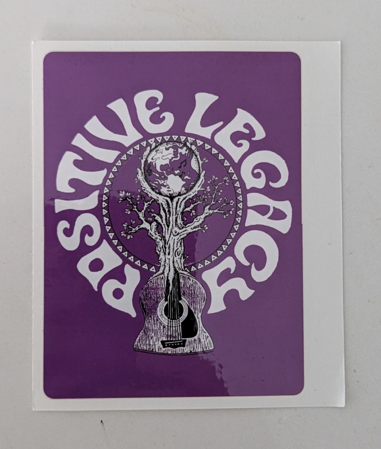 3"x 4" Purple "Guitar Tree" Sticker