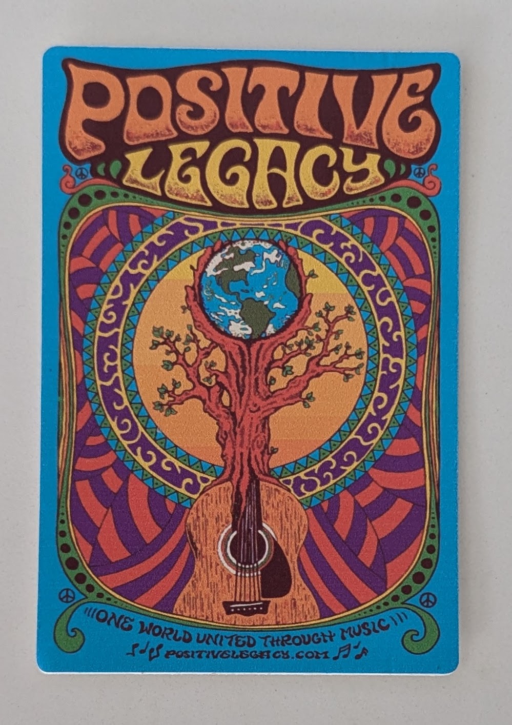 3"x 4" Full Color "Guitar Tree' Sticker